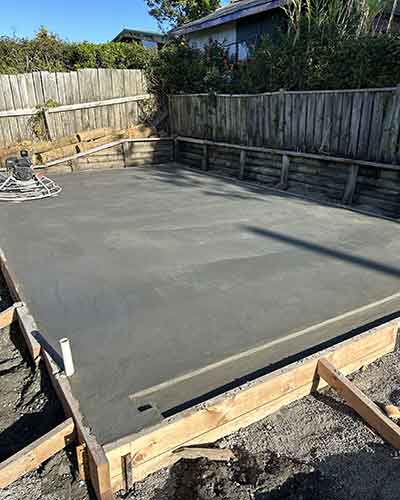 Power float/machine finish
